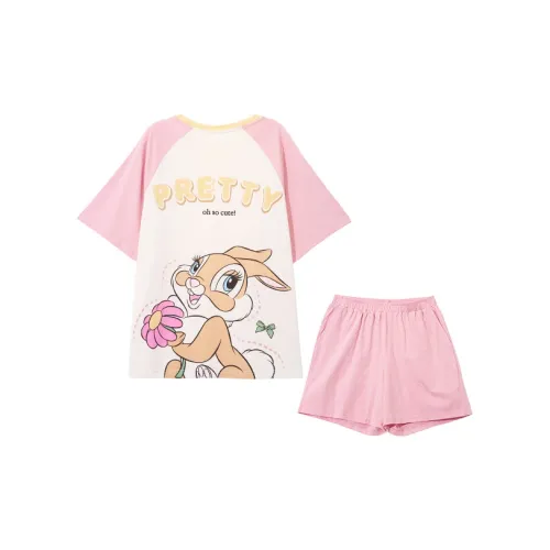 GUKOO Bambi Персиково-красный Женские Пижамные комплекты