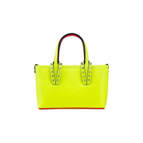 CL LUBOTING Телячья кожа Портативная Сумка через плечо Сумка на плечо Женская Неоново-желтая