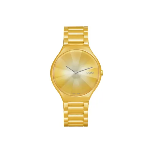 RADO Автоматический Механический Механизм Мужские Часы True Thinline Collection 39 мм Золото