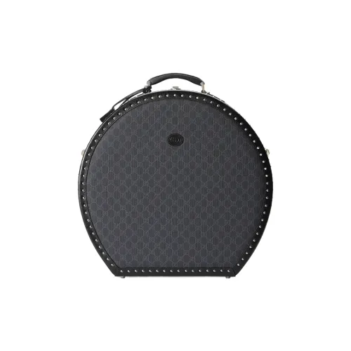 GUCCI Кожа Панельная Холст Шапка и Кепка Коробка для хранения Женская Черная