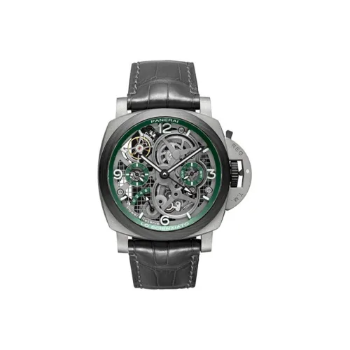 PANERAI Мужские часы LUMINOR LUMINO Collection с ручным заводом, 47 мм, с механизмом Skeleton