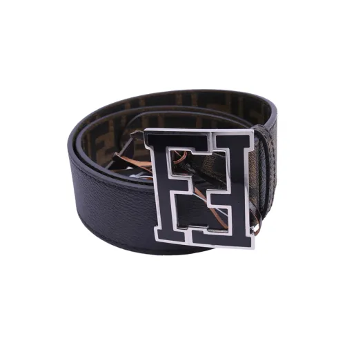 FENDI Ремни из коровьей кожи Мужской Черный 4,5 см