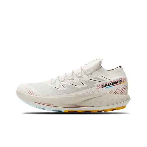 SALOMON Pulsar Trail PRO 2 Амортизаторы Slip-resistant Низкий топ Беговые кроссовки Мужские Белые