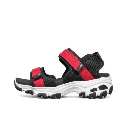 Skechers Детские Сандалии Черные Красные Подростки