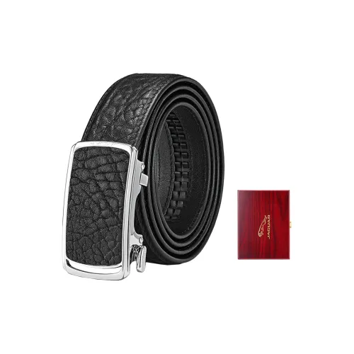 JAGUAR Ремень из кожи буйвола деловой повседневный стиль длина по внутреннему шву автоматическая застежка ширина 3,5 см мужской