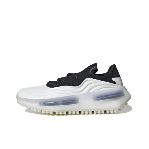 Adidas Originals NMD S1 Амортизаторы Устойчивые к истиранию Низкий Топ Повседневный Мужской Черный Белый