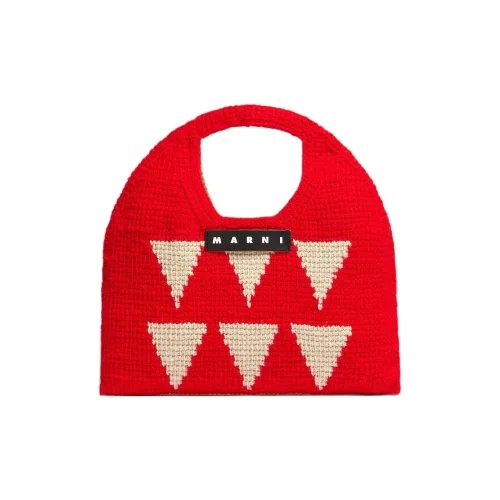 MARNI Шерсть Корзина Сумка Сумка Женская Красная