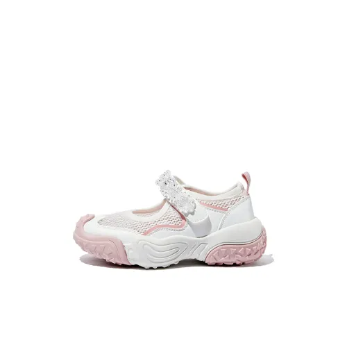 Snoffy Детские сандалии белые розовые для малышей