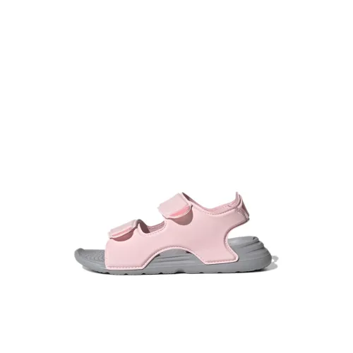 Adidas Swim Sandal Амортизация Износостойкие детские сандалии Розовые для детей 3-7 лет