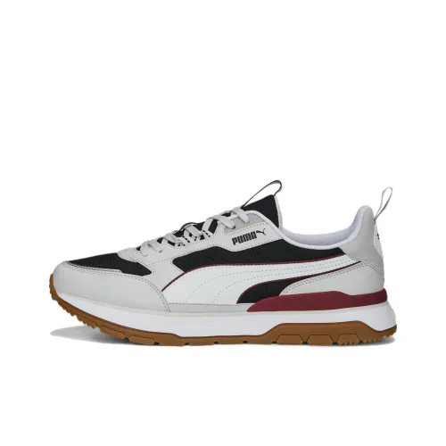 PUMA R78 Slip Устойчивый к истиранию Низкий топ Беговые кроссовки Унисекс Серый Белый Красный