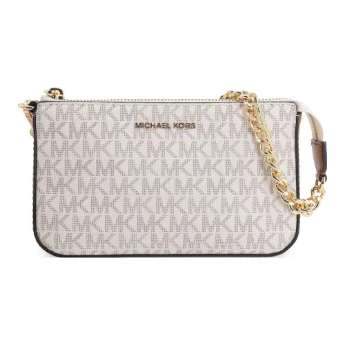 MICHAEL KORS Кожа Маленькая Сумка через плечо Сумка Маленькая Женская Ванильный Белый