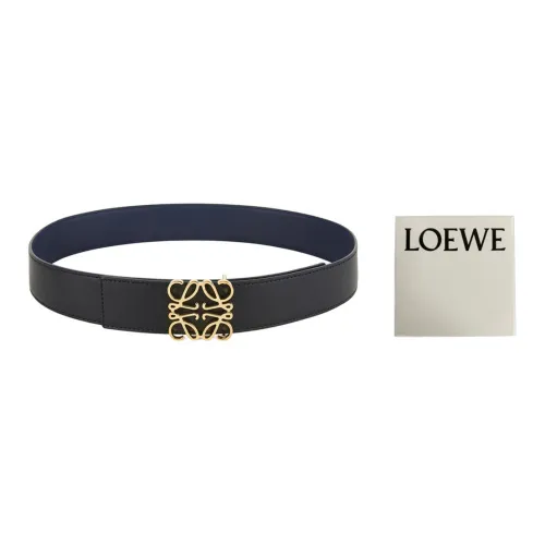 LOEWE Anagram Ремни из коровьей кожи Черная коробка Мужской