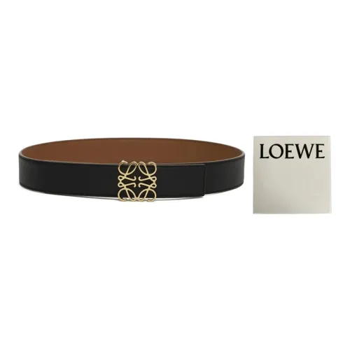 LOEWE Коровья кожа Ремни Черный/коричневый Коробка Унисекс