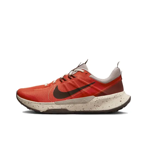 Nike Juniper Trail 2 Амортизирующие шоки Противоскользящие и устойчивые к истиранию Низкий топ Беговые кроссовки Женские Красный