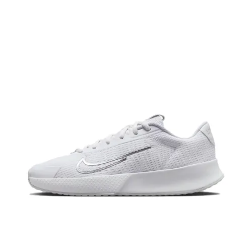 nike Court Vapor Lite 2 Slip Resistant Abrasion Resistant Дышащий Покрытие Низкие Кроссовки для Тениса Женские Белые