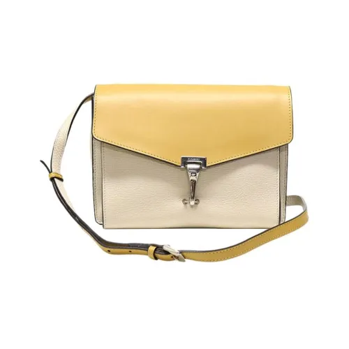 Burberry Коровья кожа Курьерская сумка Сумка Сумка через плечо Сумка через плечо Женская Желтая Василек