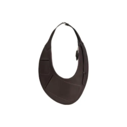 HERMES Buddypocket Гладкий And Glossy Swift Телячья кожа с H Plume Canvas Одно плечо Сумка Женские Ebony