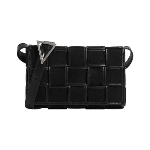 Bottega Veneta Хлопок Сумка через плечо Сумка на плечо Средняя Мужская Черная