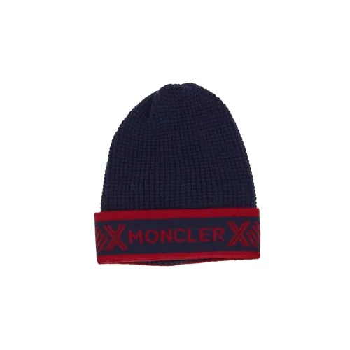 Moncler Шерстяные Шапки Темно-синий Детский