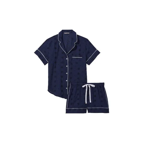 Victoria's Secret Морской синий Женские Пижамные Комплекты