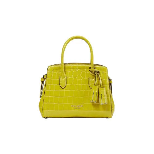 Kate Spade Knott Крокодил Тисненая кожа Доска для ноутбука Сумка Сумка через плечо Сумка через плечо Мини Женская Желтая