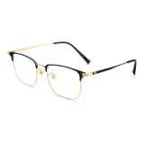 Чёрная золотая оправа