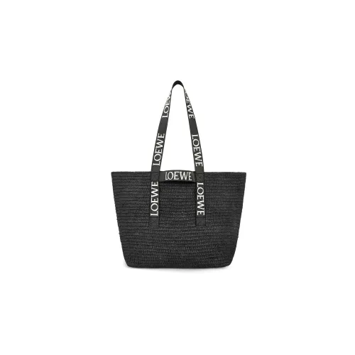 LOEWE Рафия Волокно Сумка Женская Черная