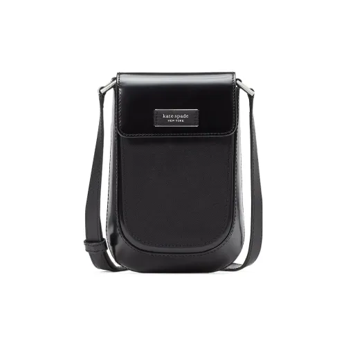 Kate Spade Sam Нейлон с кожаными вставками Чехол для телефона Сумка через плечо Мини Женская Черный