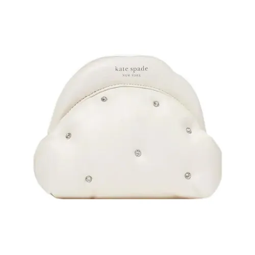 Kate Spade Sheepskin Нерегулярной формы Сумка через плечо Мини Женская Кремово-белая