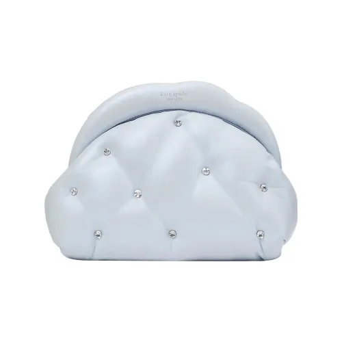 Kate Spade Briar Lane Sheepskin Нерегулярной формы Сумка Клатч Большая Женская Светло-синяя