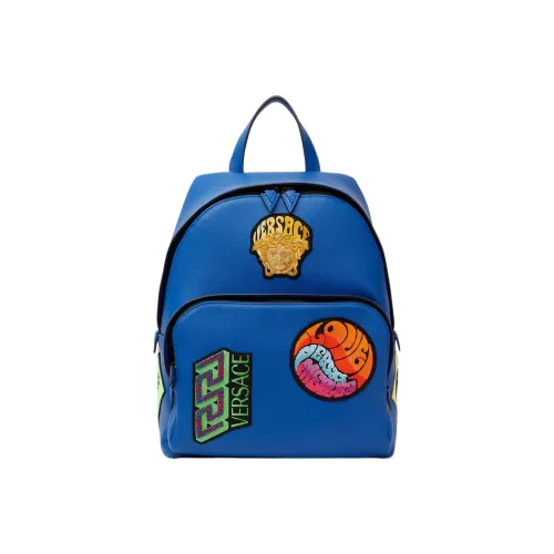 FANSIZHE Рюкзак из коровьей кожи мужской синий