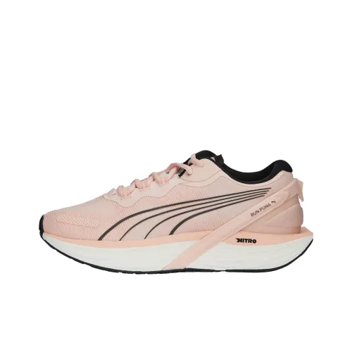 PUMA Run XX Nitro противоскользящие устойчивые к истиранию низкий топ беговые кроссовки женские розовый черный