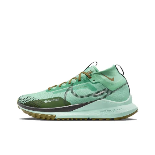 Nike Pegasus Trail 4 Амортизирующие подошва Противоскользящие Низкие Беговые кроссовки Мужские Зеленые