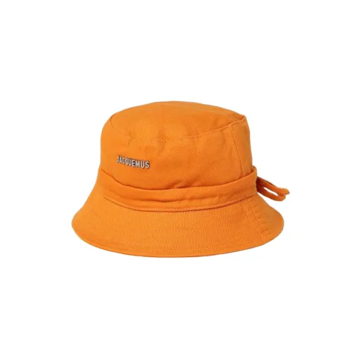 Jacquemus Cotton Bucket Hats Апельсин Унисекс