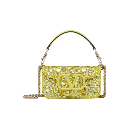 Valentino Кристальная сумка через плечо маленькая сумка на плечо женская лимонная
