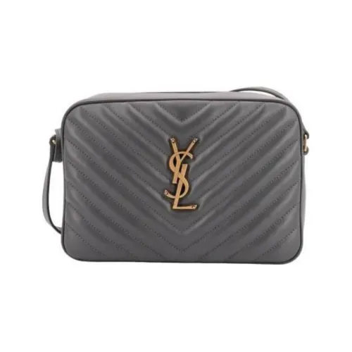 SAINT LAURENT LOU Сумка через плечо из коровьей кожи сумка на плечо женская серая