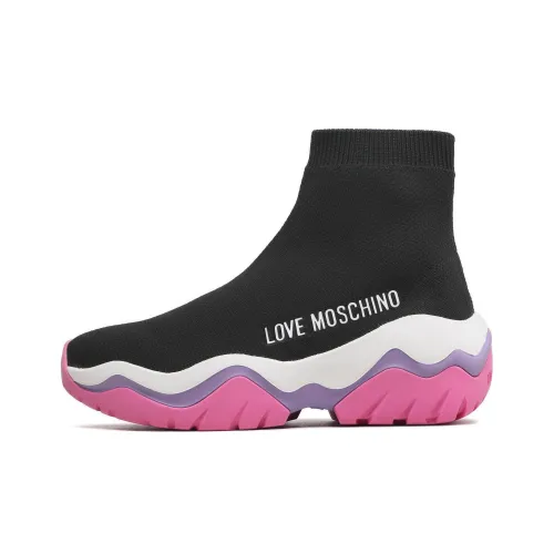 LOVE MOSCHINO Повседневные высокие топы для женщин