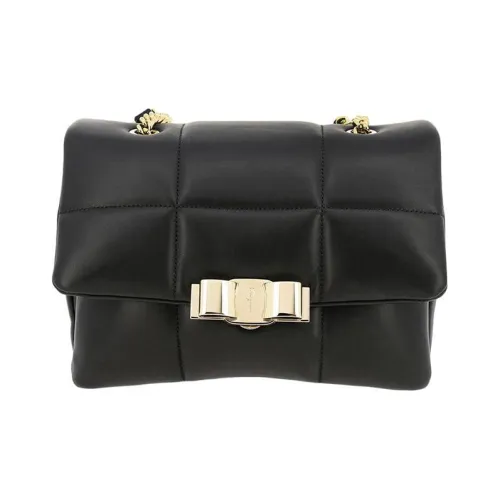 FERRAGAMO Кожа Сумка через плечо Женская Черная