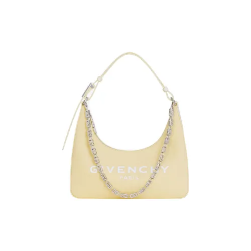 Givenchy Выстиранный хлопок Холст Одно плечо Сумка Маленькая Женская Светло-желтая