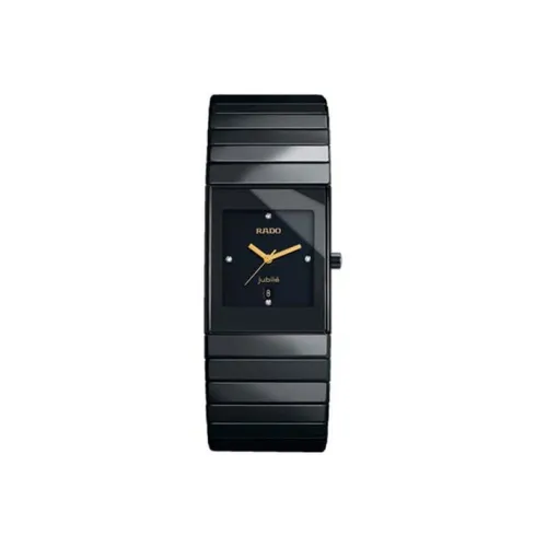 RADO Кварцевый механизм Мужские часы 25 мм Черный