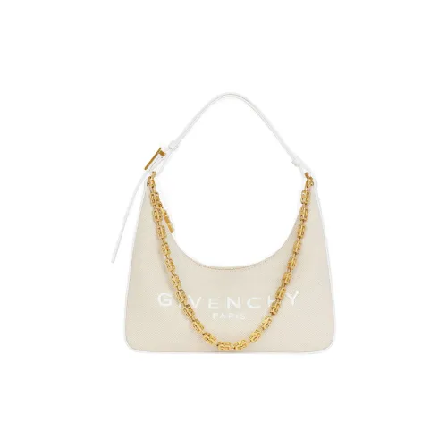 Givenchy Хлопок Холст Кожа Сумка через плечо Женская Естественный Бежевый