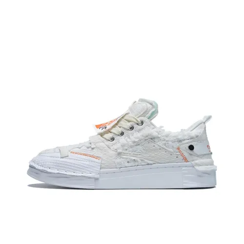 REVIVER LAB Series 045 Разобранный Стиль Sneaker Белый Sneaker Легкий Увеличение Высоты Низкий Топ