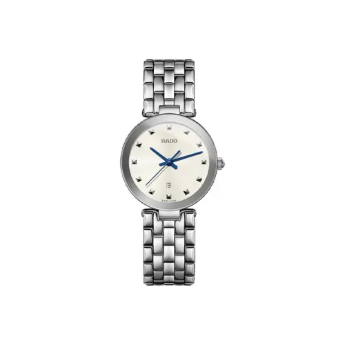 RADO Florence Collection Кварцевый механизм Женские часы 28 мм Белый циферблат Корпус из нержавеющей стали Ремешок из нержавеющей стали