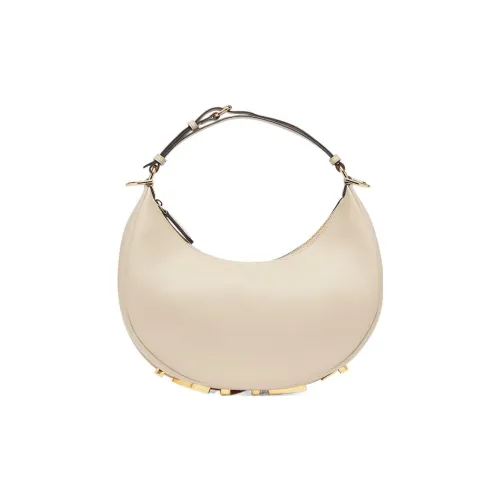 FENDI Fendigraphy Телячья кожа Сумка через плечо Женская Золотая