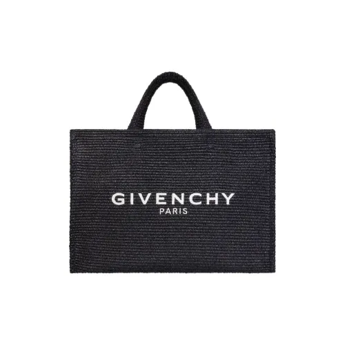 Givenchy Raffia Tote Bag Shopping Bag Shoulder Bag Large Women's Black