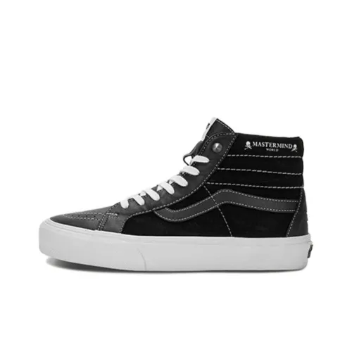 MASTERMIND WORLD совместный бренд x VANS SK8 Reissue LX Устойчивые к истиранию Дышащие Высокие Кроссовки для скейтбординга Унисекс Черные