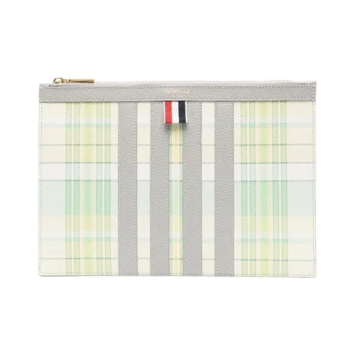 THOM BROWNE· Клатч из телячьей кожи мужской цвет окисьно-зеленый