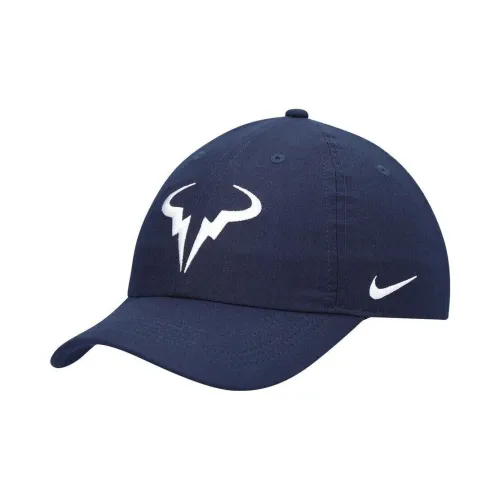 Nike Полиэстер Кепки Унисекс Темно-синий Синий