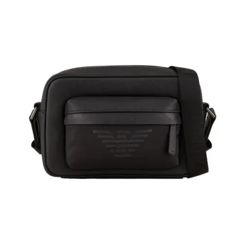EMPORIO ARMANI Полиуретан Camera Сумка Сумка через плечо Стандартная Мужская Черная