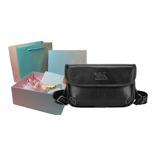 NOMK Сумка из крупнозернистой текстуры коровьей кожи Маленькая квадратная сумка через плечо Маленькая Унисекс Черная